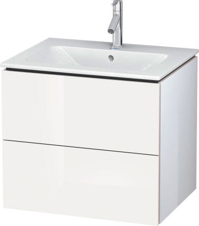 Duravit L-Cube Two Drawer 24" Wall-Mount Vanity Unit