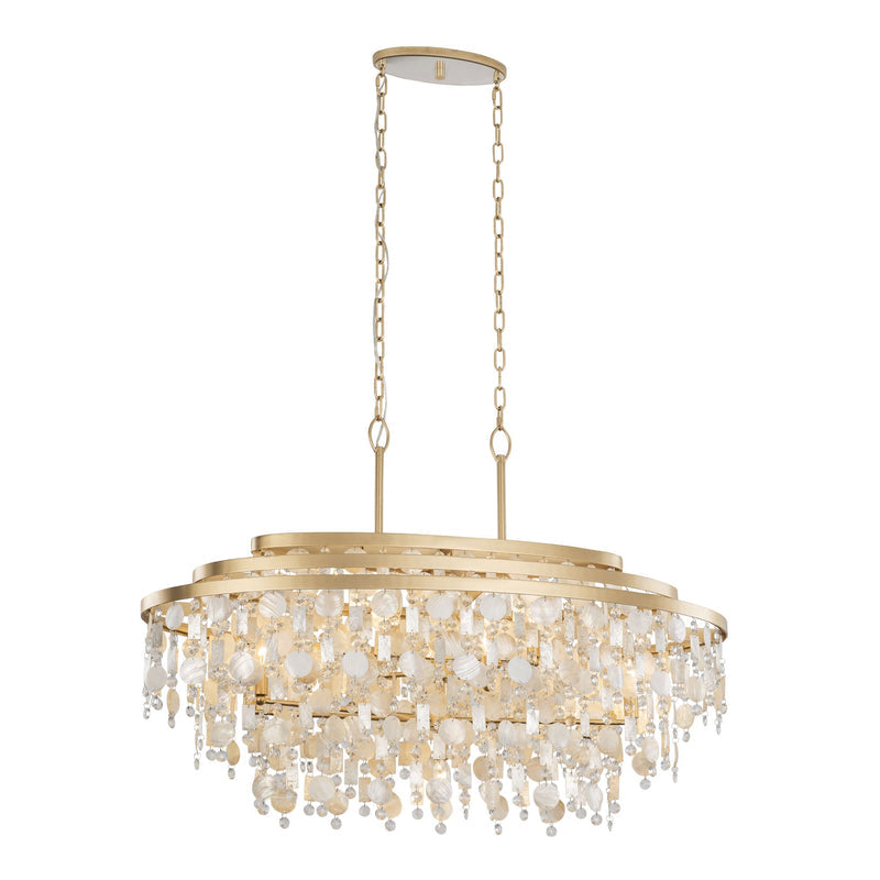 french gold pendant light