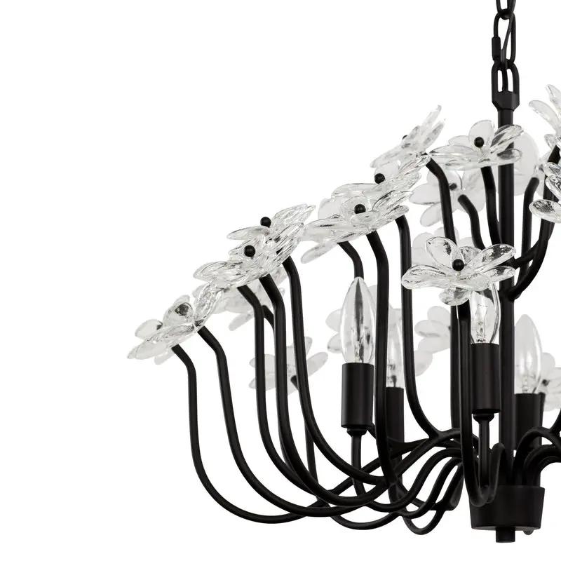 matte black chandelier