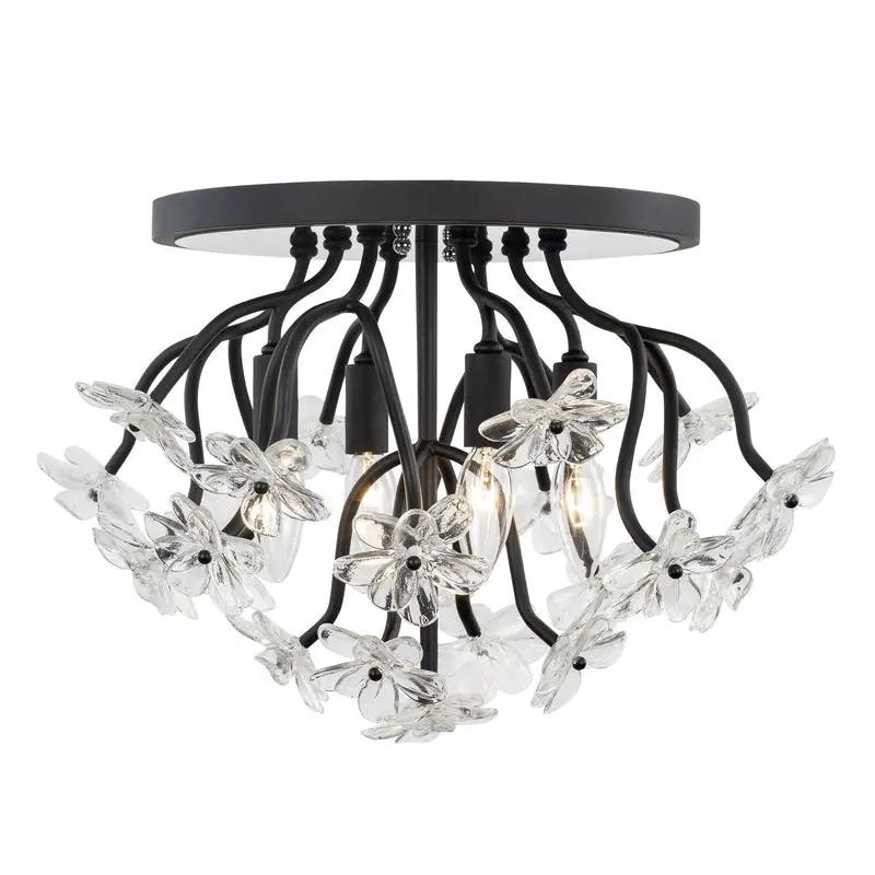 matte black chandelier