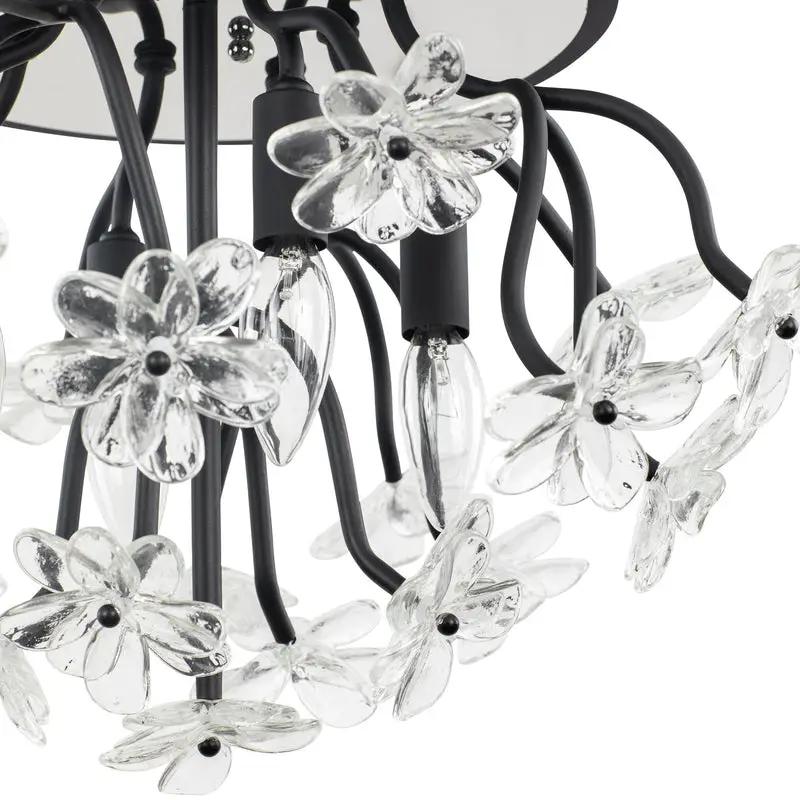 matte black chandelier