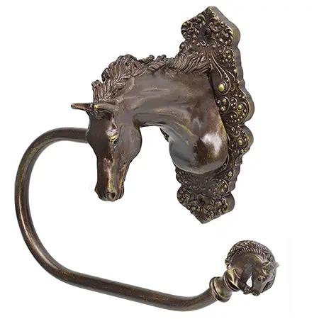antique brass toilet paper holder
