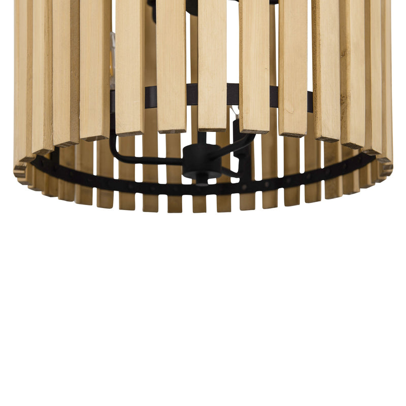matte black/honey blonde pendant light