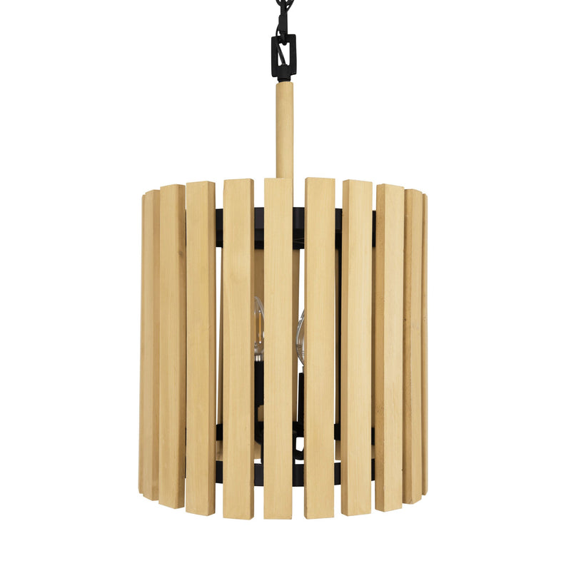 matte black/honey blonde pendant light