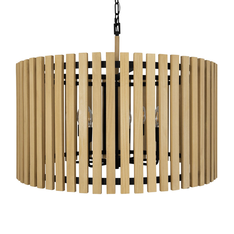 matte black/honey blonde pendant light