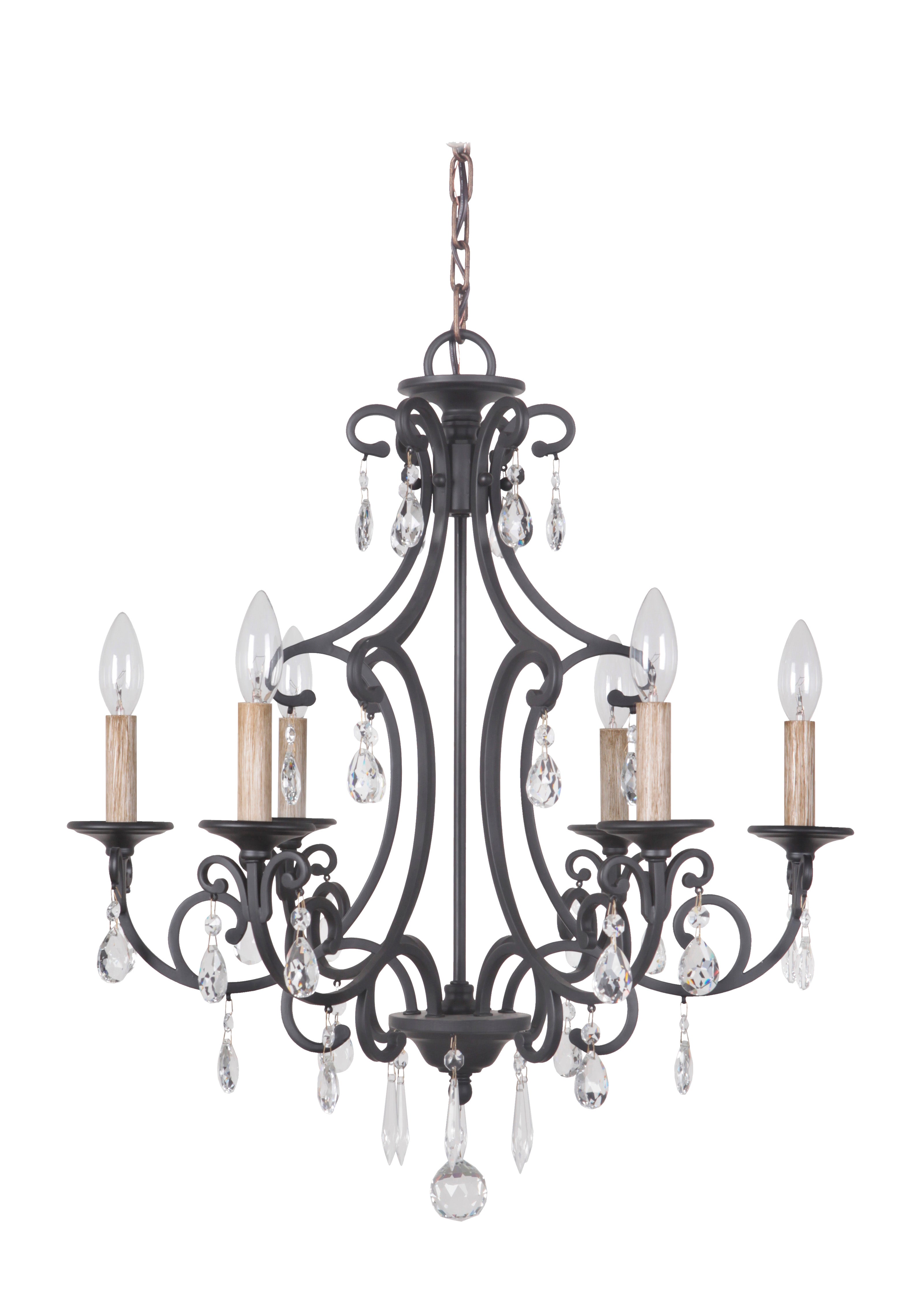 matte black chandeliers