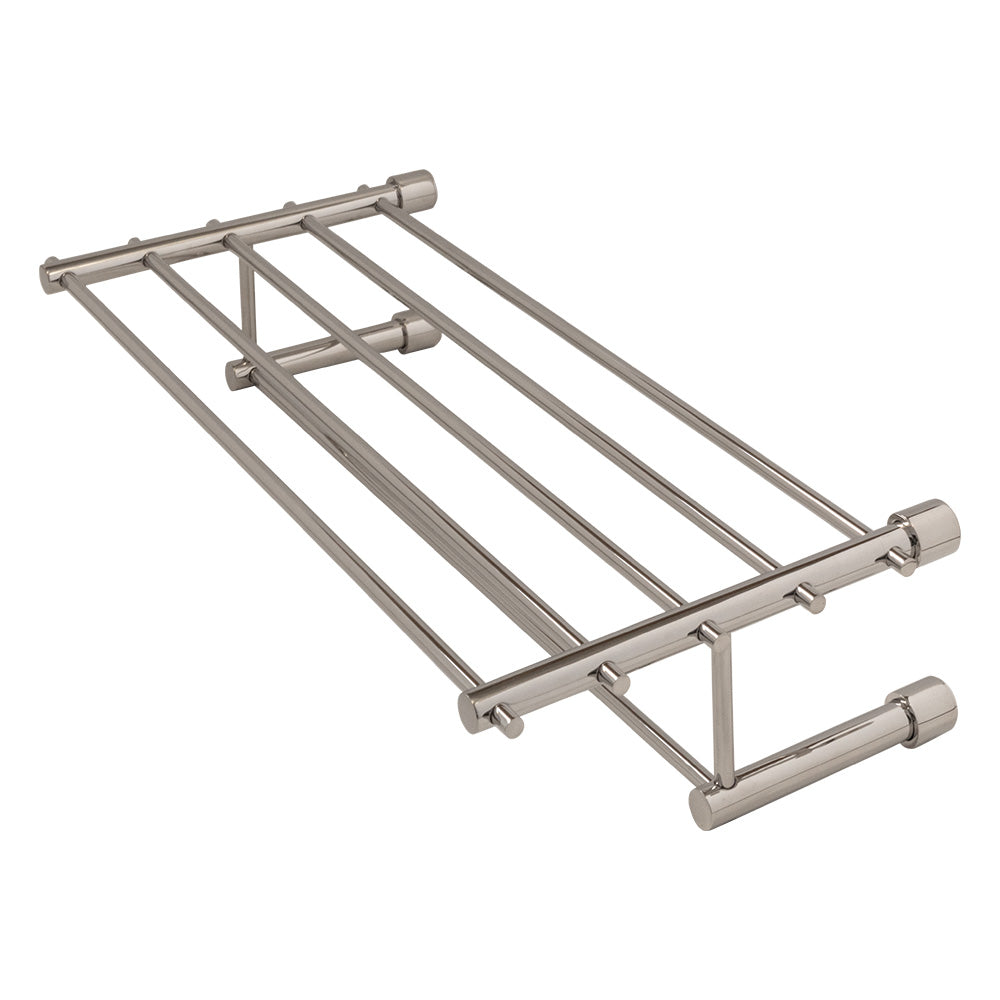 polished stainless steel towel bar