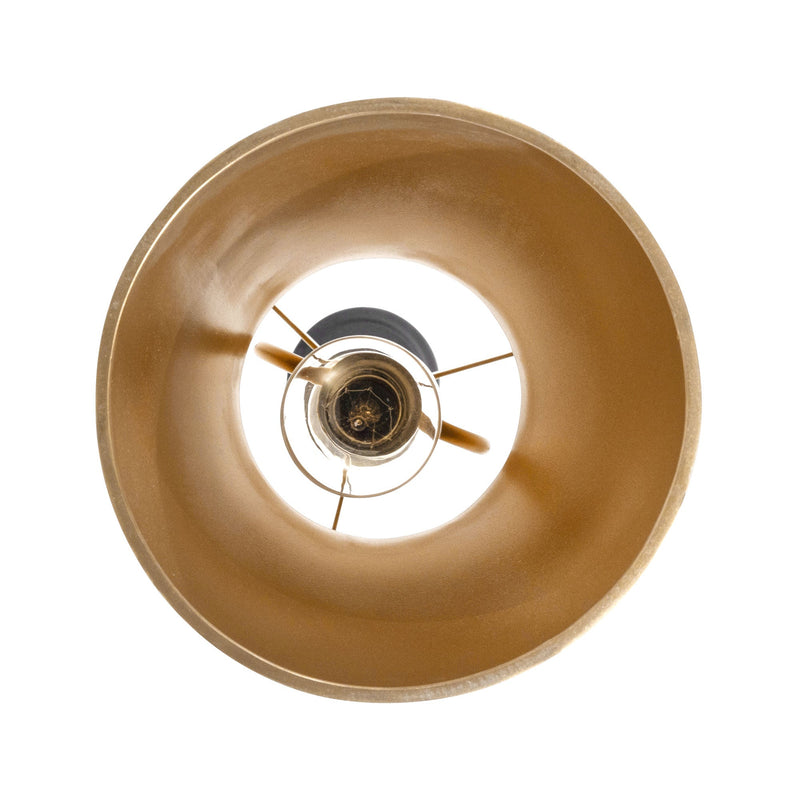 matte black/french gold pendant light