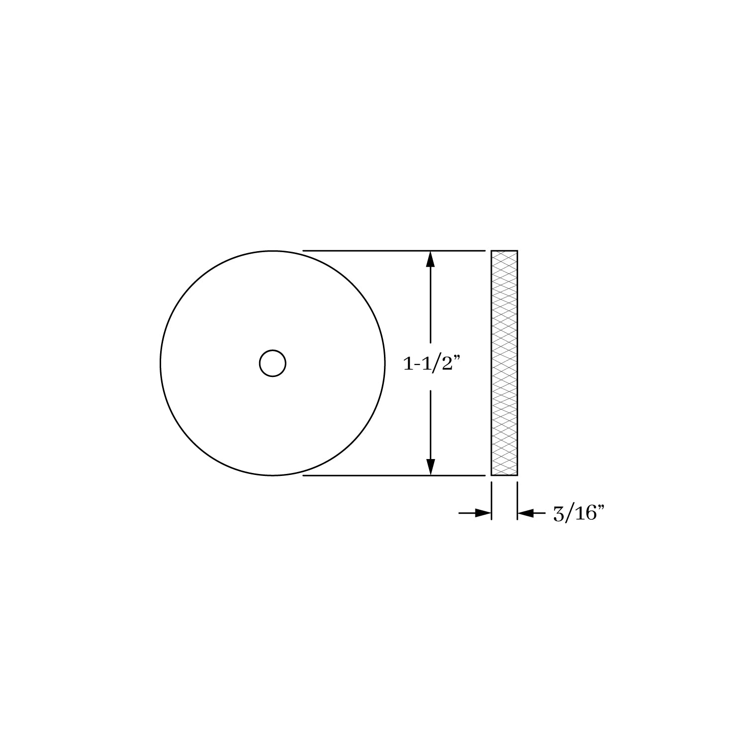 backplate dimension