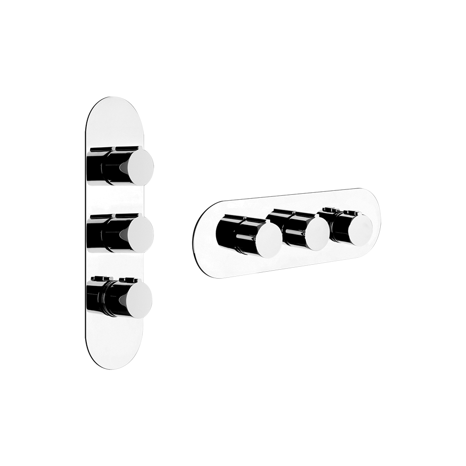 Gessi 39752 External Parts for Thermostatic with 2 Volume Controls ...