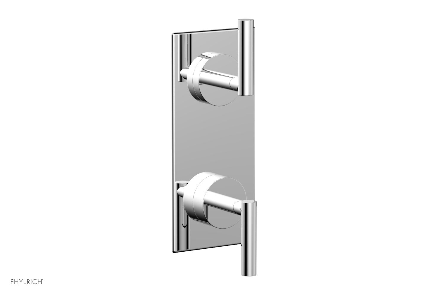 polished chrome thermostatic valve