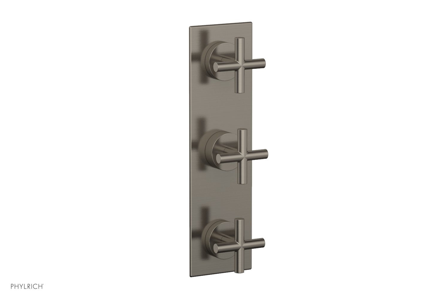 Phylrich TRANSITION 1/2" Thermostatic Valve with Two Volume Control, Cross Handles