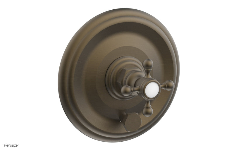 Phylrich HEX TRADITIONAL Pressure Balance Shower Plate with Diverter and Handle Trim Set
