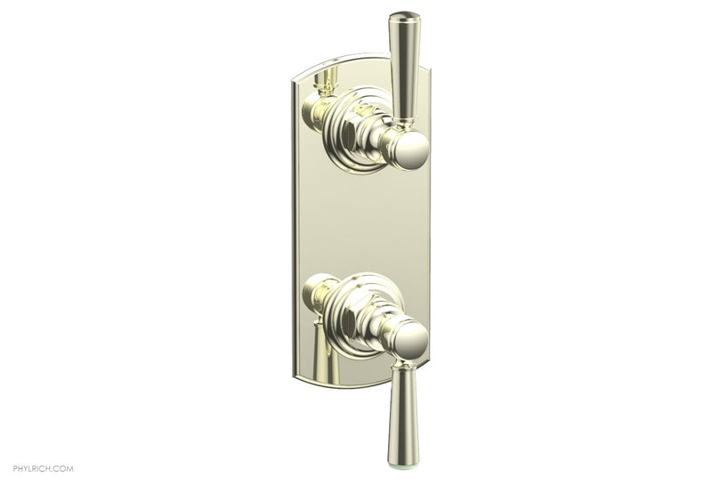 Phylrich HEX TRADITIONAL 1/2" Thermostatic Valve with Volume Control or Diverter Lever Handles