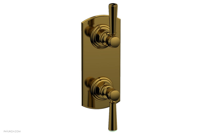 Phylrich HEX TRADITIONAL 1/2" Thermostatic Valve with Volume Control or Diverter Lever Handles