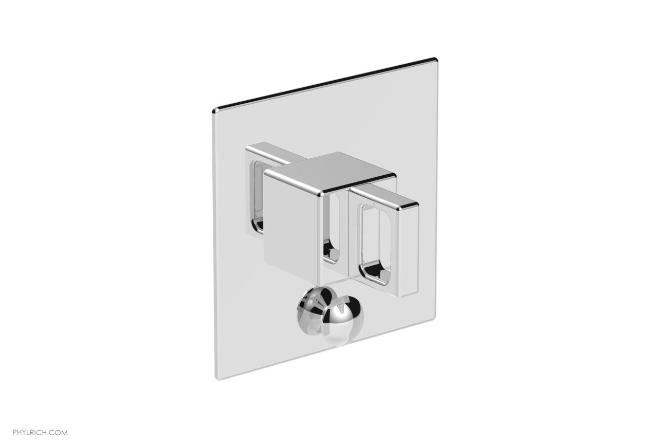 polished chrome shower plate