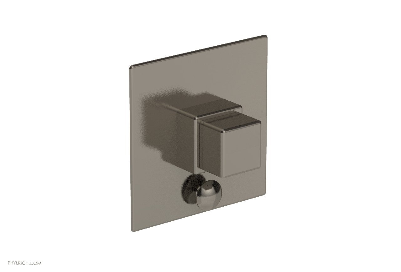 Phylrich MIX Pressure Balance Shower Plate with Diverter and Handle Trim Set - Cube Handle
