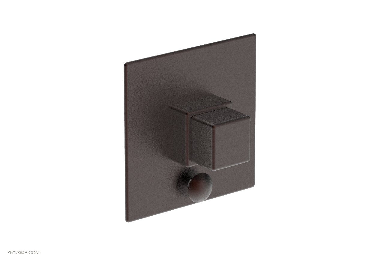 Phylrich MIX Pressure Balance Shower Plate with Diverter and Handle Trim Set - Cube Handle
