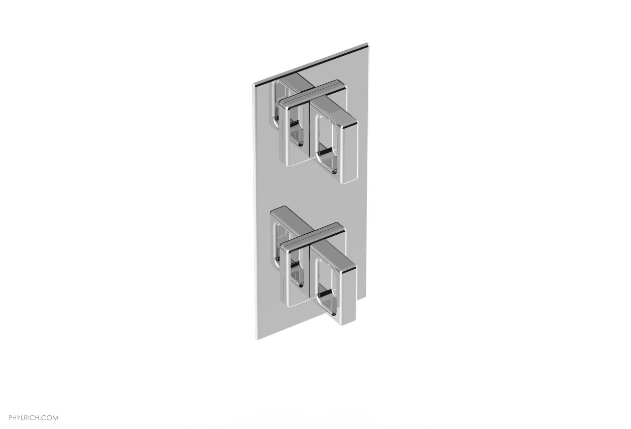 polished chrome thermostatic valve