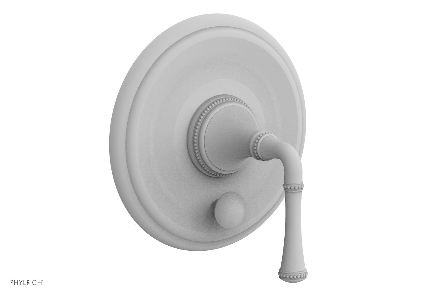 Phylrich BEADED Pressure Balance Shower Plate with Diverter and Handle Trim Set