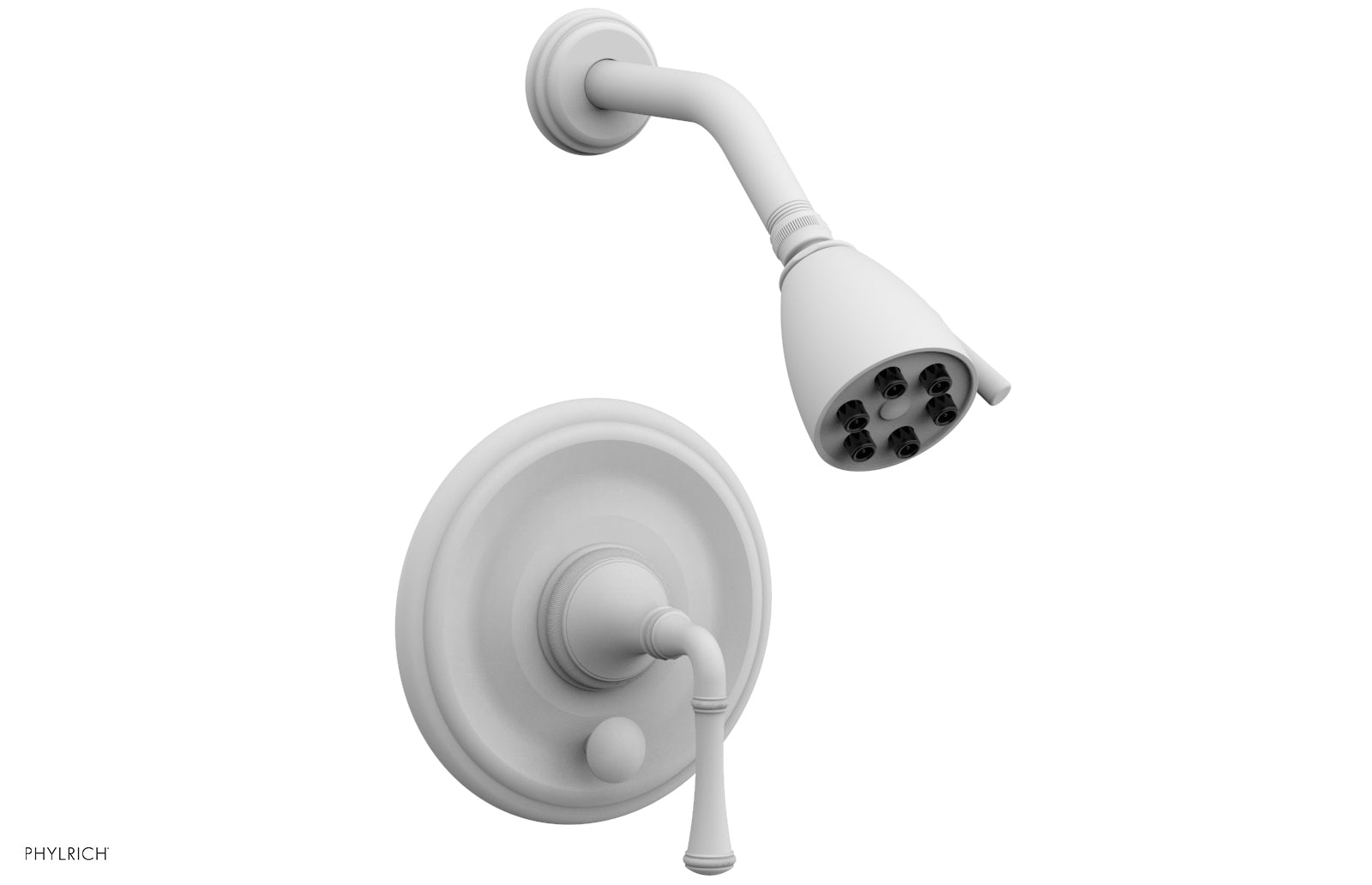 Phylrich COINED Pressure Balance Shower and Diverter Set (Less Spout), Lever Handle