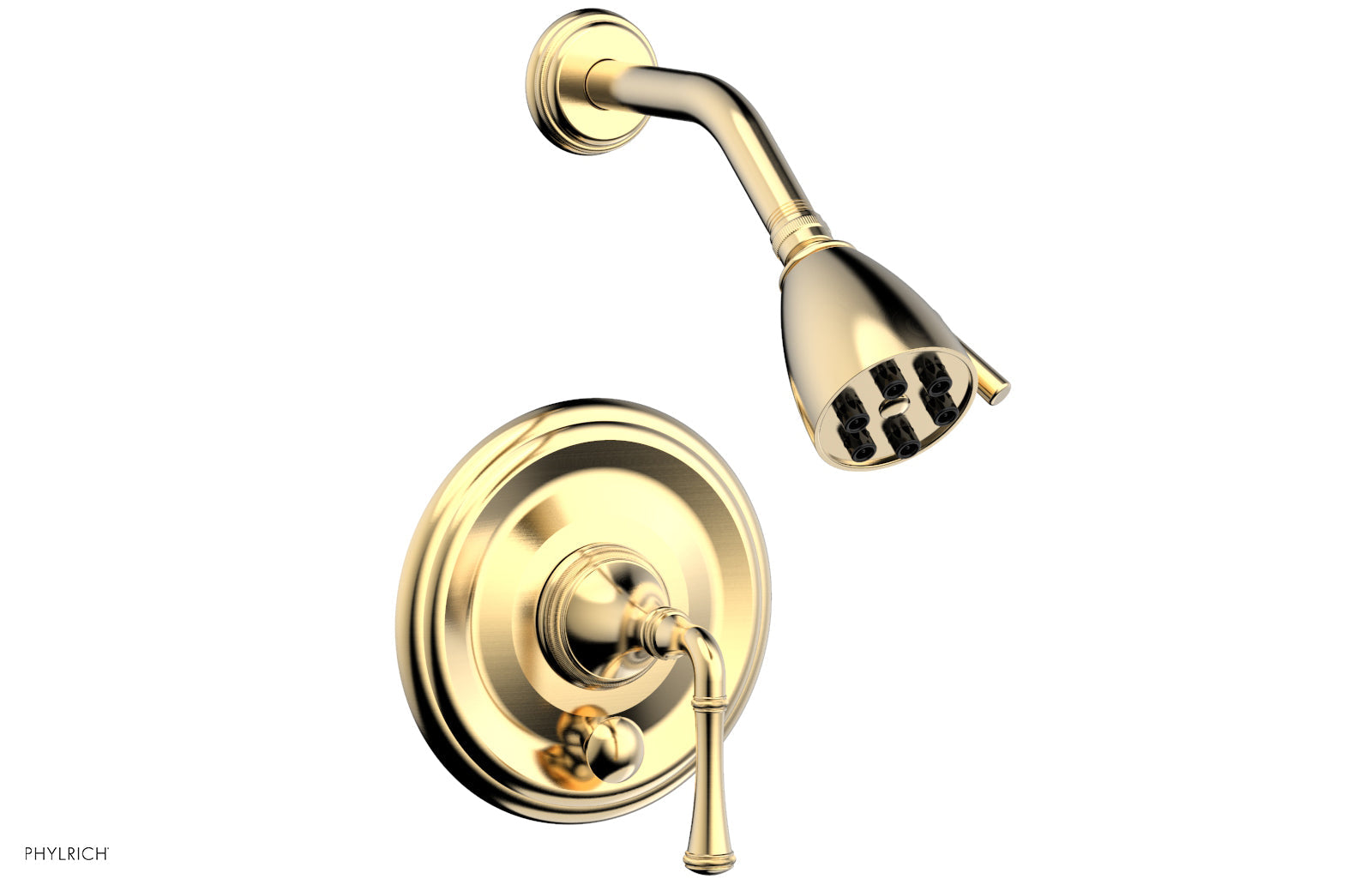 Phylrich COINED Pressure Balance Shower and Diverter Set (Less Spout), Lever Handle