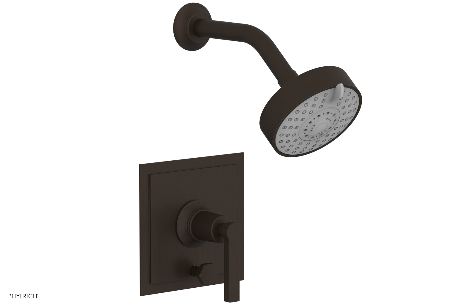 Phylrich HEX MODERN Pressure Balance Shower and Diverter Set Lever Handle (Less Spout)