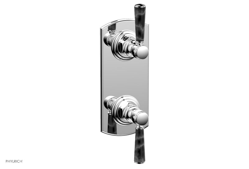 polished chrome thermostatic valve