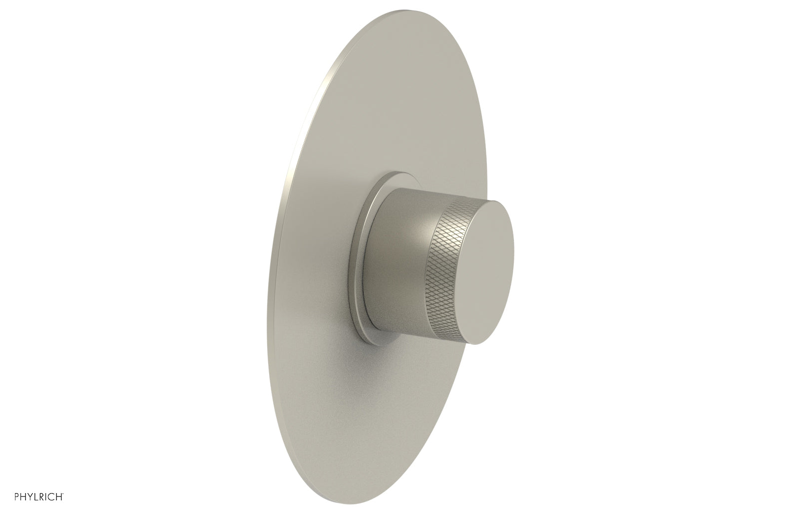Phylrich BASIC II 3/4" Thermostatic Round Shower Trim, Knurled Handle