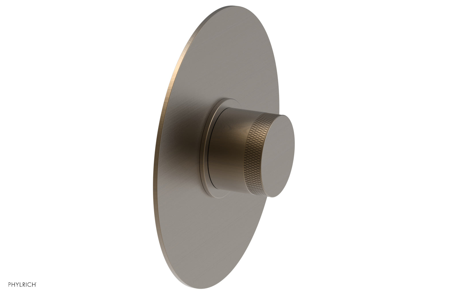 Phylrich BASIC II 3/4" Thermostatic Round Shower Trim, Knurled Handle