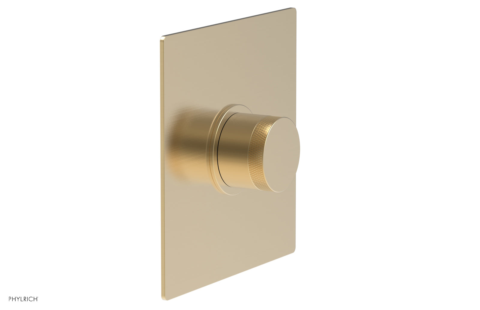 Phylrich BASIC II Pressure Balance Square Shower Plate & Knurled Handle Trim