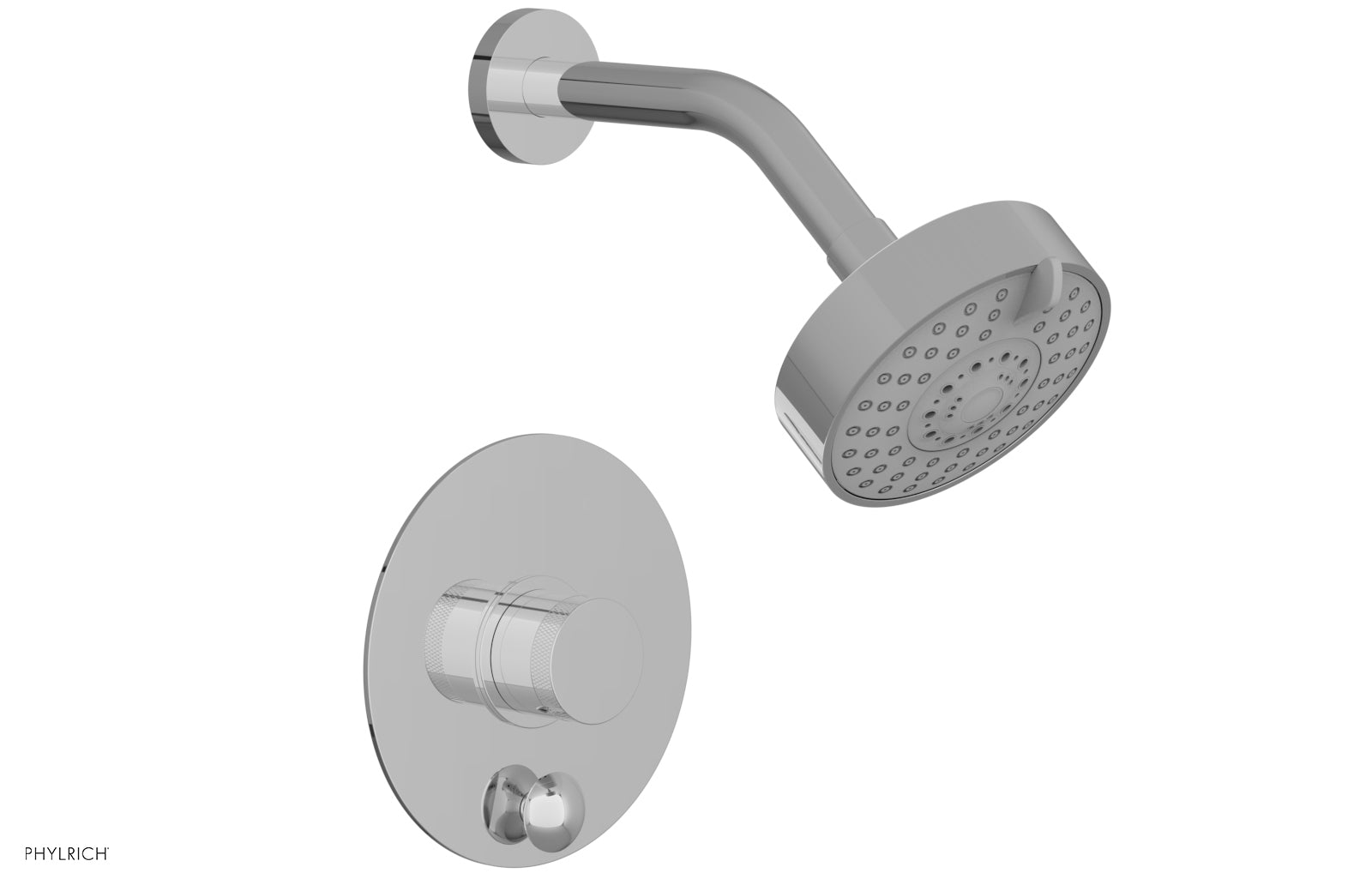 polished chrome shower set