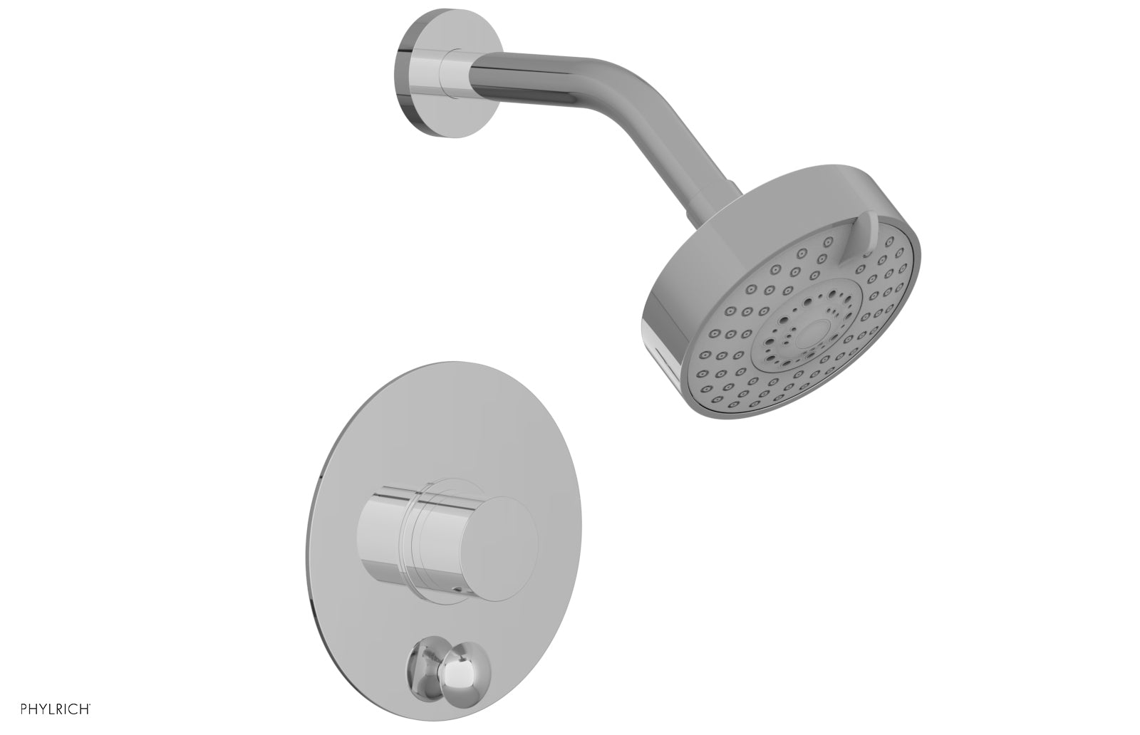 polished chrome shower set