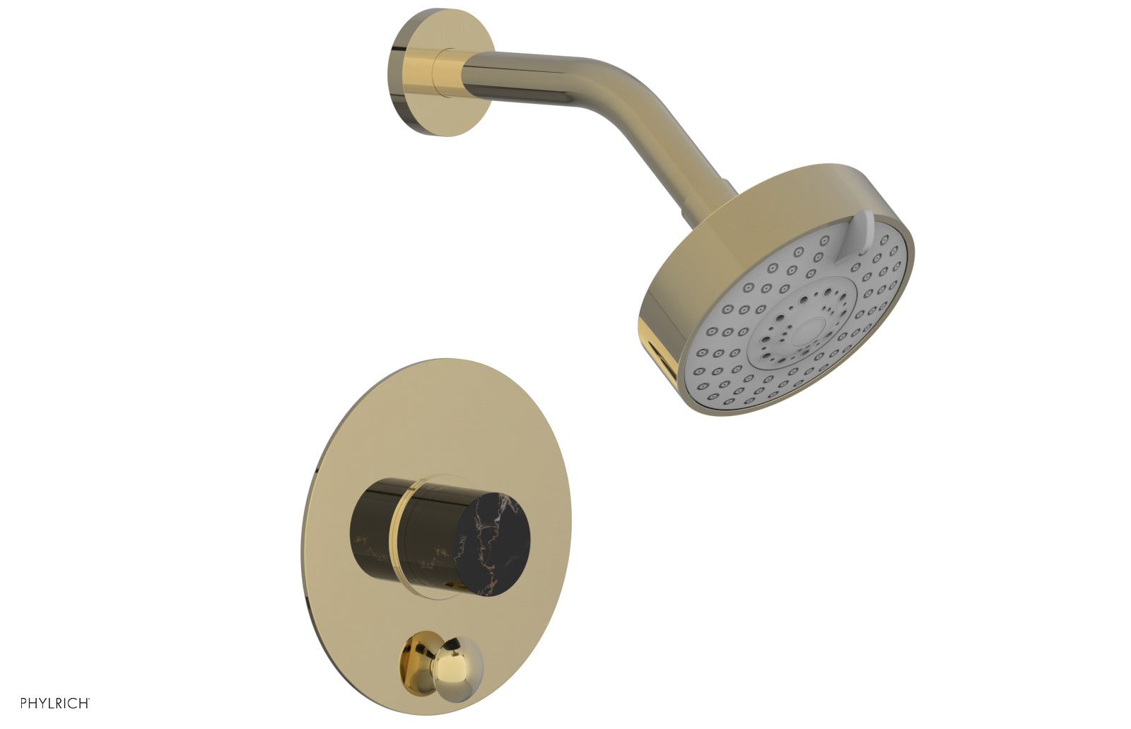 Phylrich BASIC II Pressure Balance Shower and Diverter Set (Less Spout)