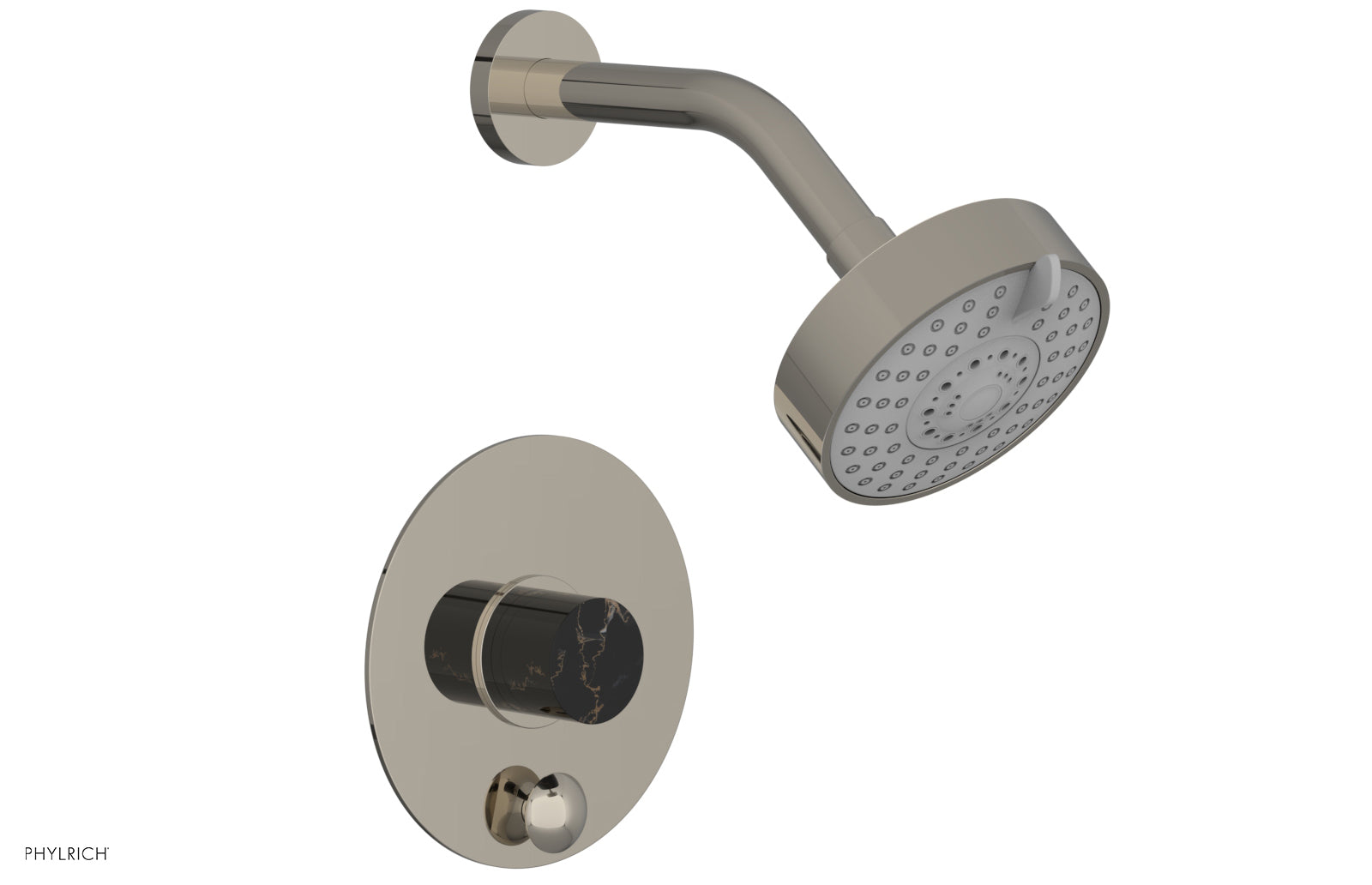 Phylrich BASIC II Pressure Balance Shower and Diverter Set (Less Spout)