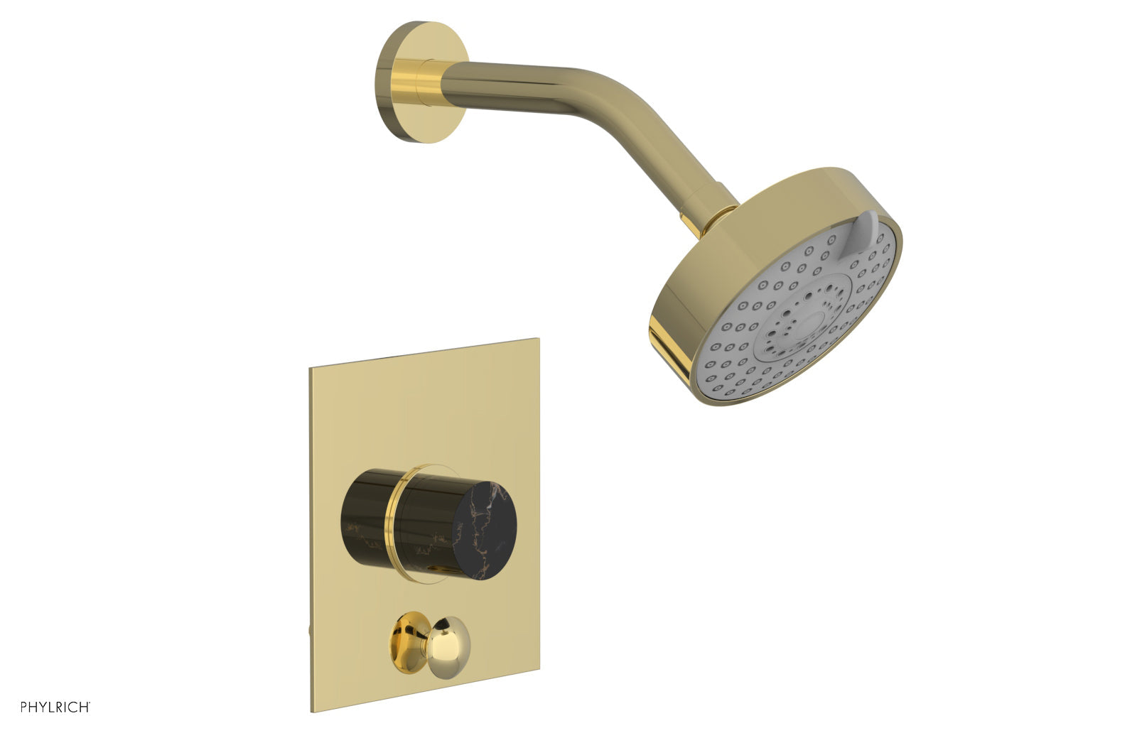 Phylrich BASIC II Pressure Balance Shower and Diverter Set (Less Spout)