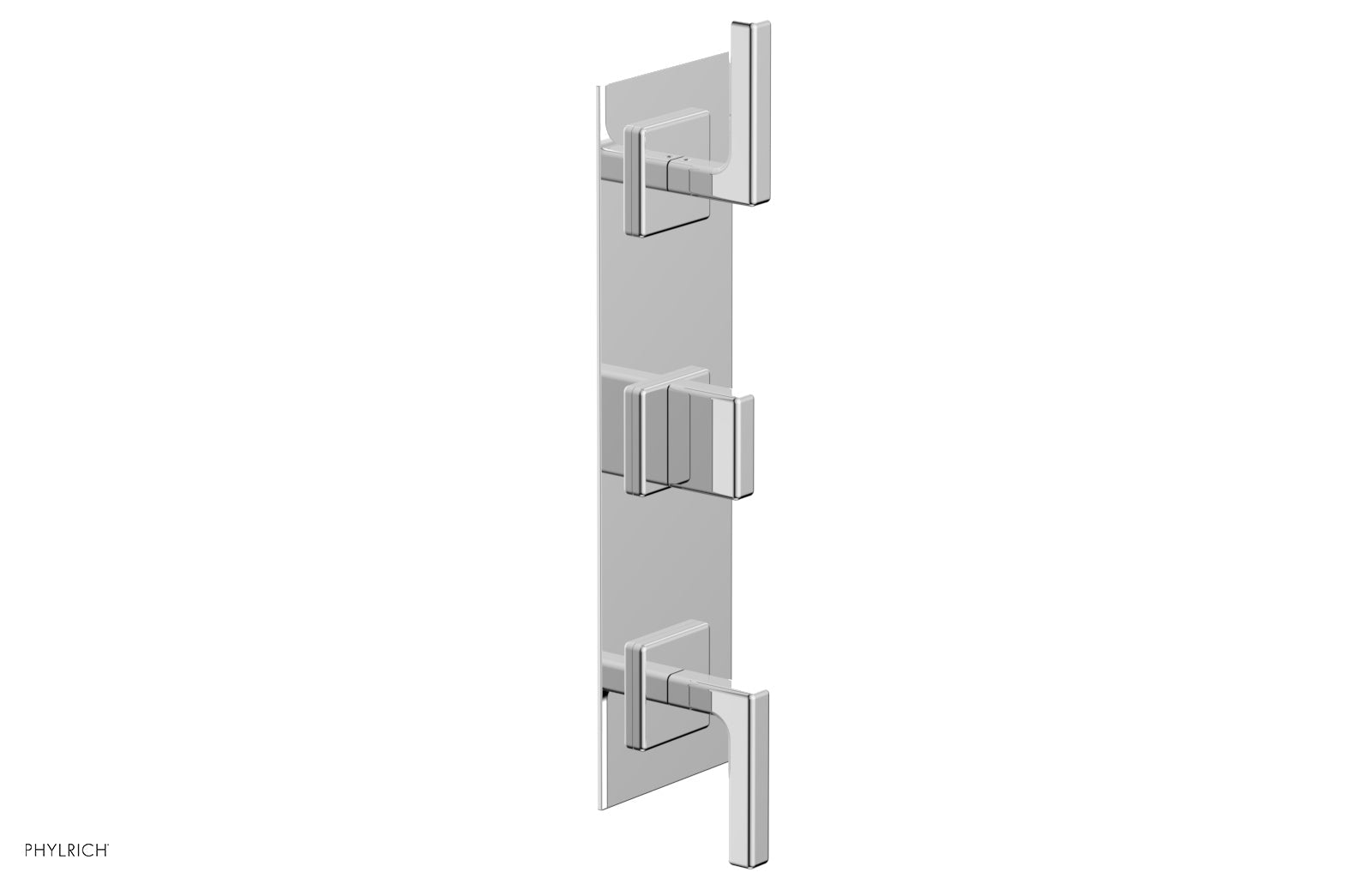 polished chrome thermostatic valve