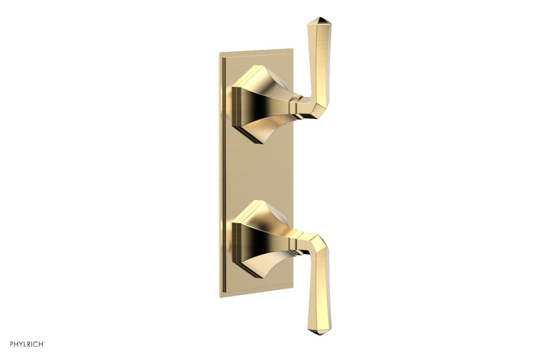 Phylrich LE VERRE & LA CROSSE Thermostatic Valve with Volume Control or Diverter - Lever Handles