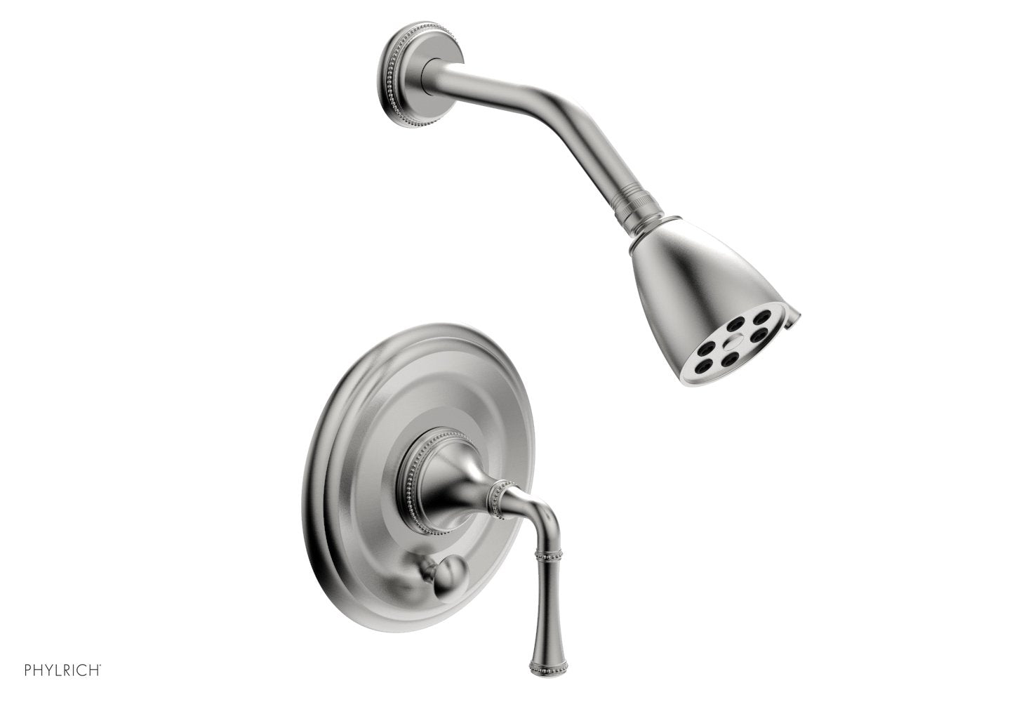 Phylrich BEADED Pressure Balance Shower and Diverter Set (Less Spout), Lever Handle