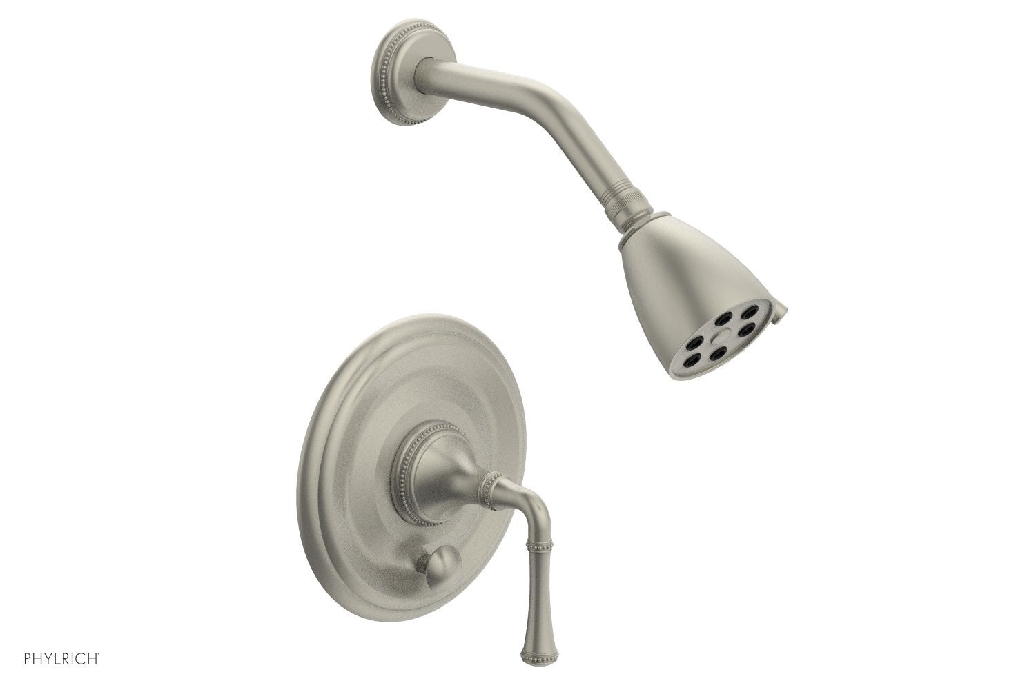 Phylrich BEADED Pressure Balance Shower and Diverter Set (Less Spout), Lever Handle
