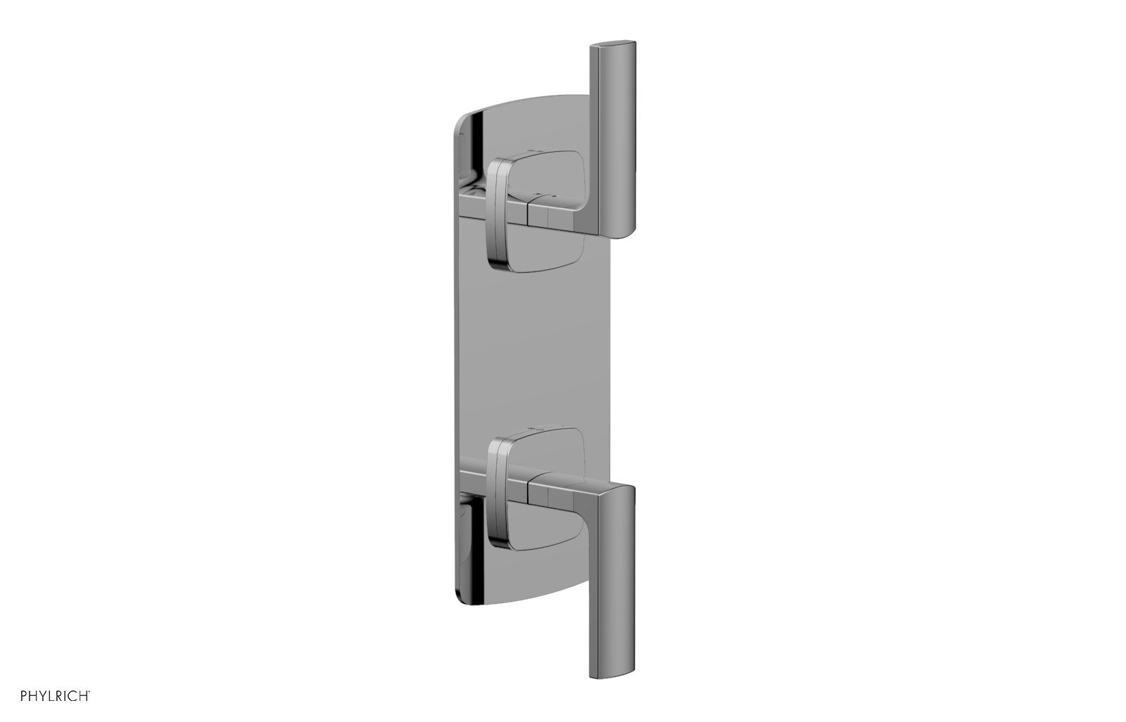 polished chrome thermostatic valve