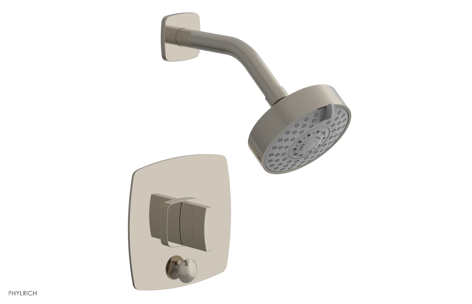 Phylrich RADI Pressure Balance Shower and Diverter Set (Less Spout), Blade Handle