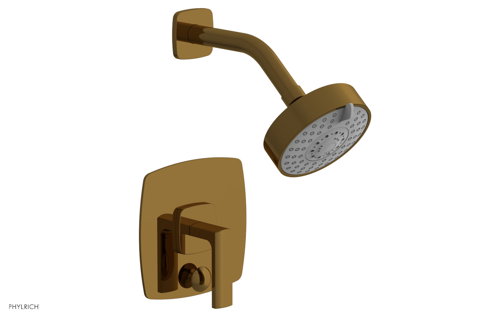 Phylrich RADI Pressure Balance Shower and Diverter Set (Less Spout), Lever Handle