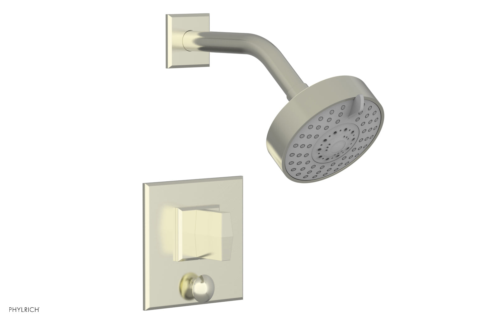 Phylrich DIAMA Pressure Balance Shower and Diverter Set (Less Spout), Blade Handle
