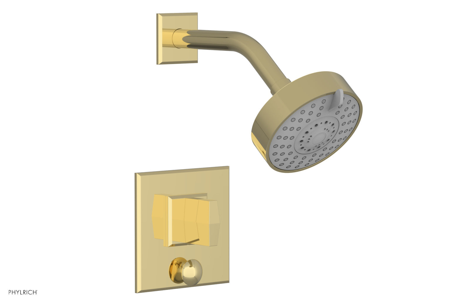 Phylrich DIAMA Pressure Balance Shower and Diverter Set (Less Spout), Blade Handle