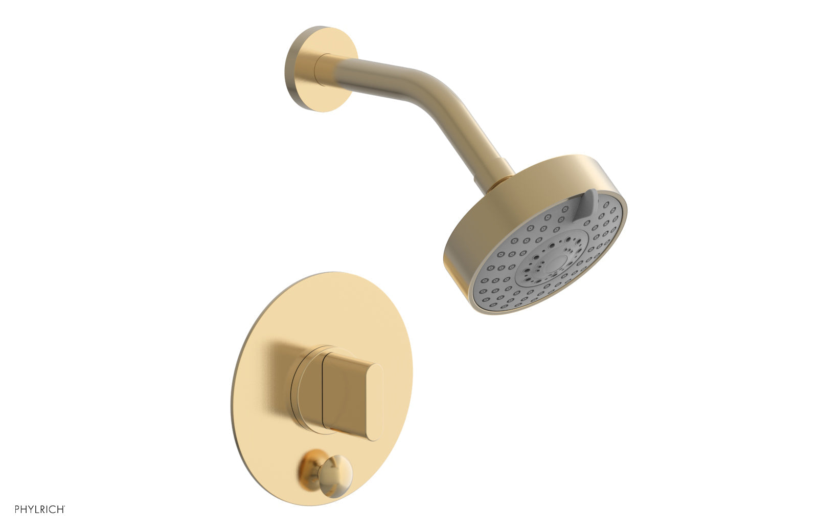Phylrich ROND Pressure Balance Shower and Diverter Set (Less Spout), Blade Handle