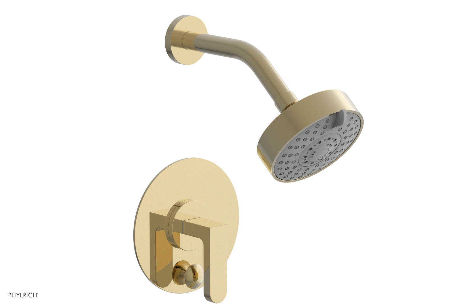 Phylrich ROND Pressure Balance Shower and Diverter Set (Less Spout), Lever Handle