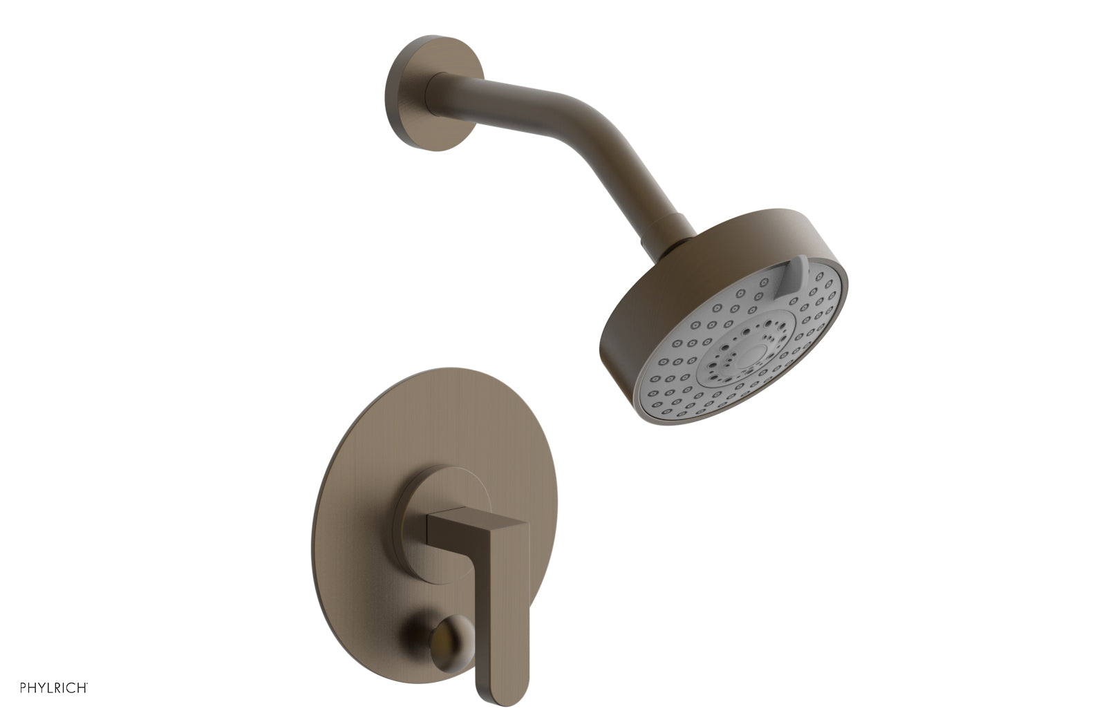 Phylrich ROND Pressure Balance Shower and Diverter Set (Less Spout), Lever Handle