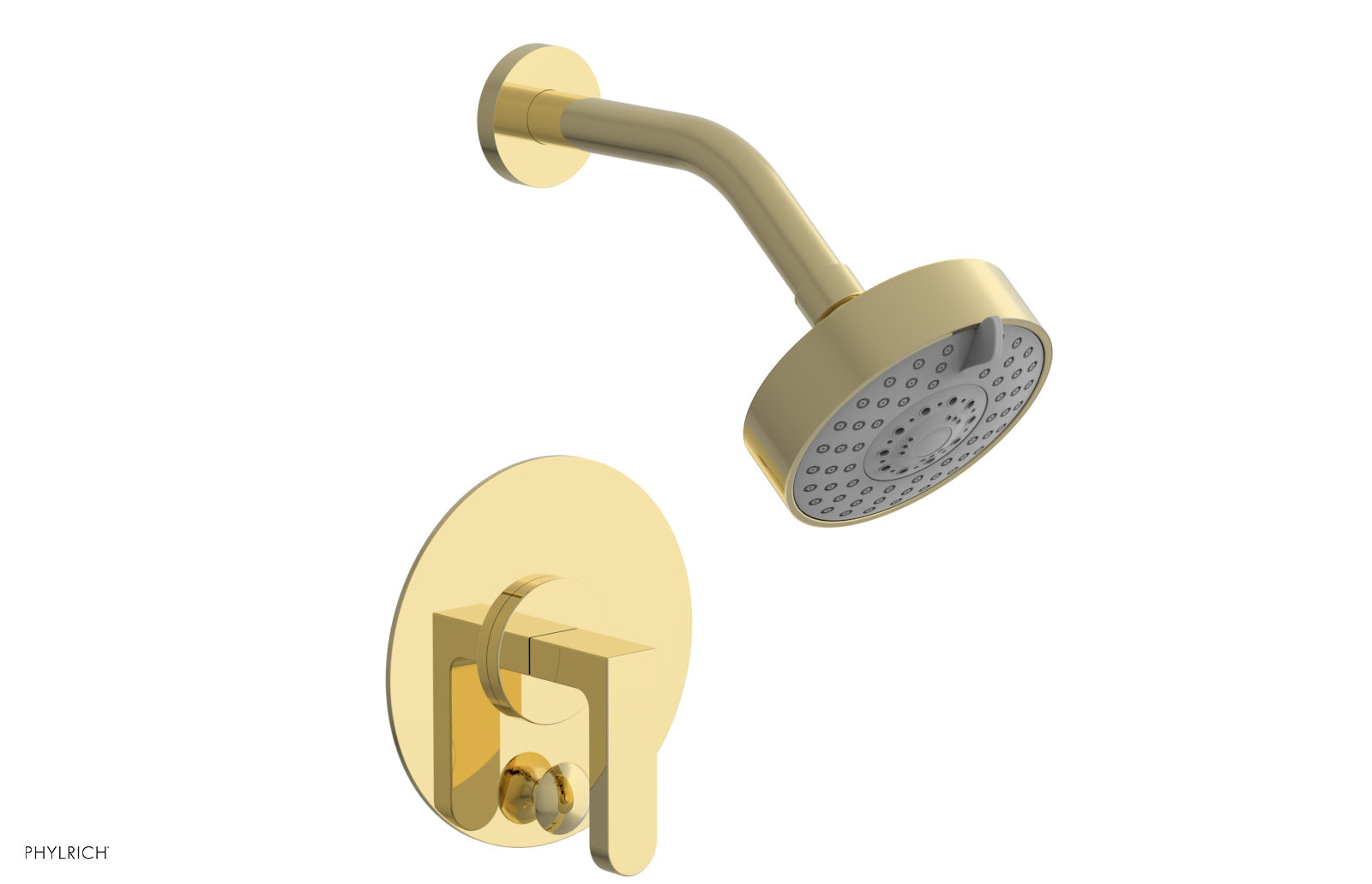 Phylrich ROND Pressure Balance Shower and Diverter Set (Less Spout), Lever Handle
