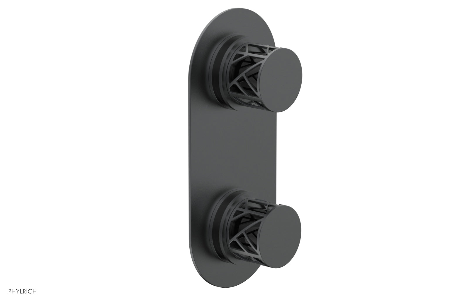 Phylrich JOLIE Thermostatic Valve with Volume Control or Diverter with "Black" Accents